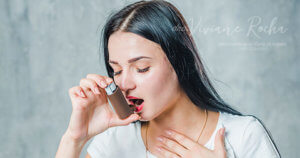 Foto mulher com Asma Tratamento Microfisioterapia